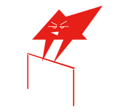 Mr red arrow sticker #96693