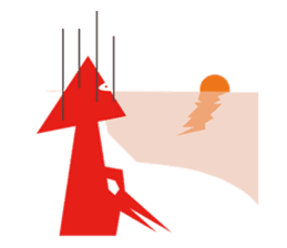 Mr red arrow sticker #96703