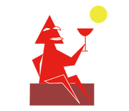 Mr red arrow sticker #96714