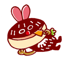 Choco rabbits sticker #96800