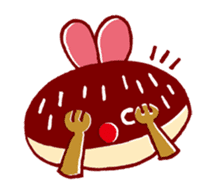 Choco rabbits sticker #96801