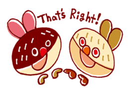 Choco rabbits sticker #96823