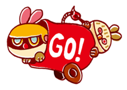 Choco rabbits sticker #96825