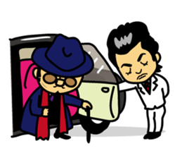 Mischievous boss sticker #96840