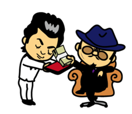 Mischievous boss sticker #96841