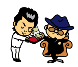 Mischievous boss sticker #96841