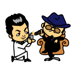 Mischievous boss sticker #96842