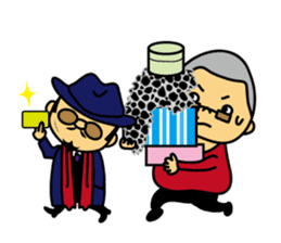 Mischievous boss sticker #96847