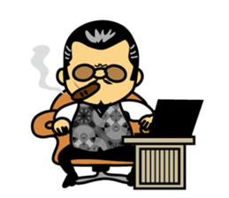 Mischievous boss sticker #96848