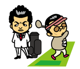 Mischievous boss sticker #96849