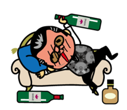 Mischievous boss sticker #96850