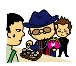 Mischievous boss sticker #96852