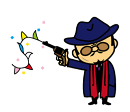 Mischievous boss sticker #96863