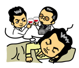 Mischievous boss sticker #96868