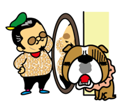 Mischievous boss sticker #96873