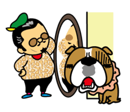 Mischievous boss sticker #96873