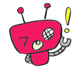 Day-to-day stamp of robot radon sticker #96876