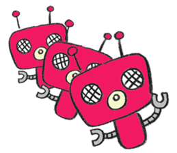 Day-to-day stamp of robot radon sticker #96878