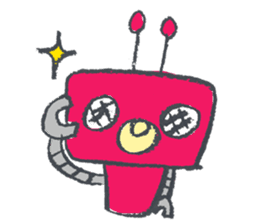 Day-to-day stamp of robot radon sticker #96880