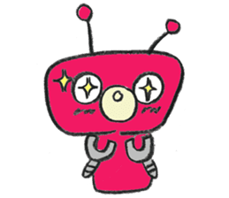 Day-to-day stamp of robot radon sticker #96881