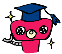 Day-to-day stamp of robot radon sticker #96883