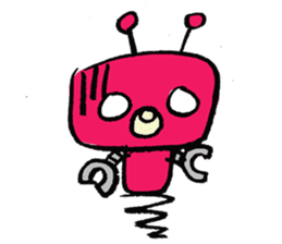 Day-to-day stamp of robot radon sticker #96888