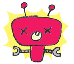 Day-to-day stamp of robot radon sticker #96891