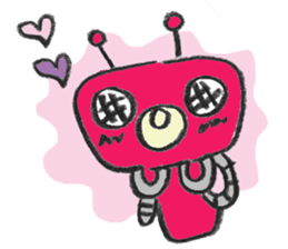 Day-to-day stamp of robot radon sticker #96893