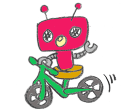 Day-to-day stamp of robot radon sticker #96895