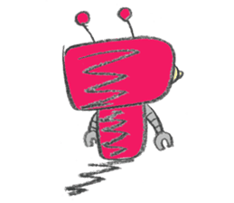 Day-to-day stamp of robot radon sticker #96896