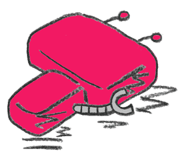 Day-to-day stamp of robot radon sticker #96899