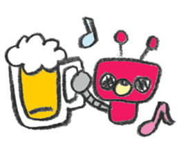 Day-to-day stamp of robot radon sticker #96900