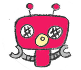 Day-to-day stamp of robot radon sticker #96905