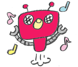 Day-to-day stamp of robot radon sticker #96906