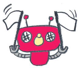 Day-to-day stamp of robot radon sticker #96912