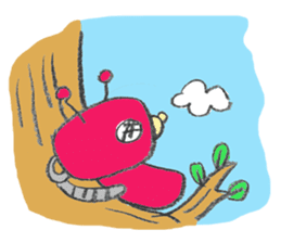 Day-to-day stamp of robot radon sticker #96913