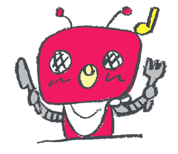 Day-to-day stamp of robot radon sticker #96914