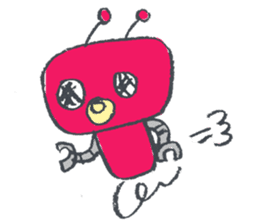 Day-to-day stamp of robot radon sticker #96915