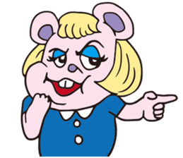 Funny Fuzzy Mouse sticker #97439