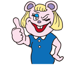 Funny Fuzzy Mouse sticker #97443