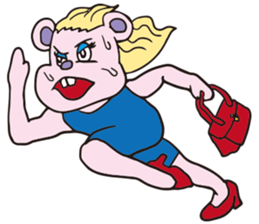 Funny Fuzzy Mouse sticker #97448