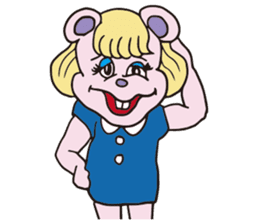 Funny Fuzzy Mouse sticker #97451