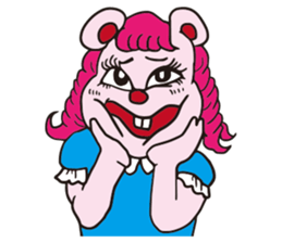 Funny Fuzzy Mouse sticker #97458