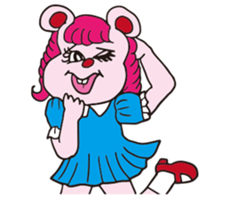 Funny Fuzzy Mouse sticker #97465