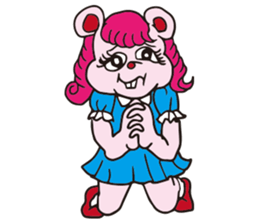 Funny Fuzzy Mouse sticker #97468