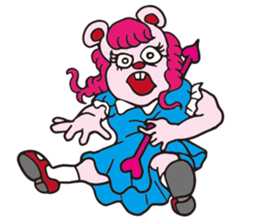 Funny Fuzzy Mouse sticker #97469