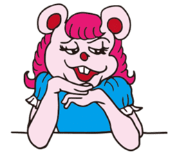 Funny Fuzzy Mouse sticker #97470
