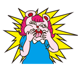 Funny Fuzzy Mouse sticker #97472