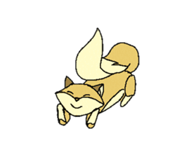 Little Kitsune and Tanuki ~ Gon & Pon ~ sticker #98504