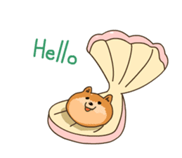 Pomeranian Fluff Ball sticker #98962